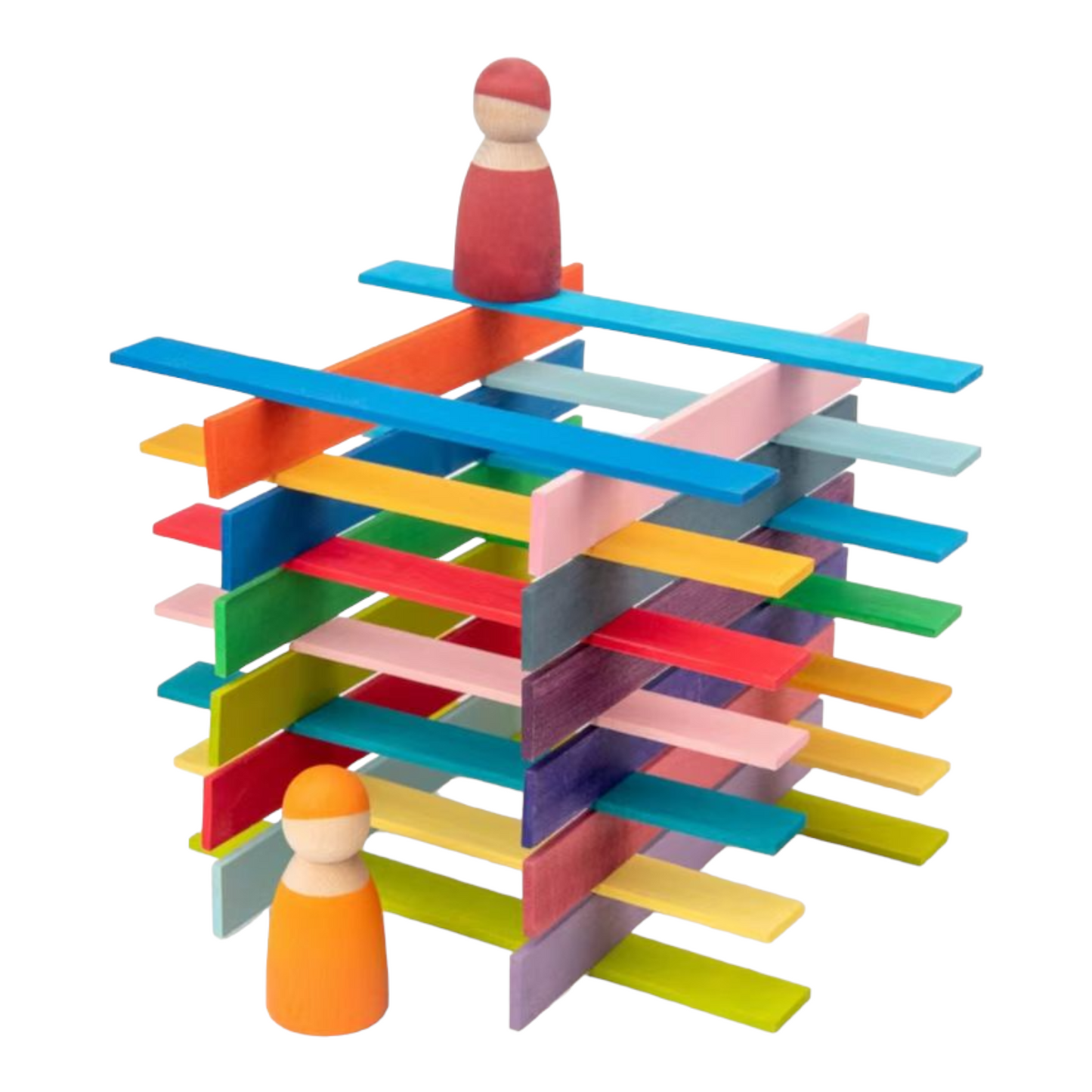 **Pre-order (Ships in 2-3 Weeks)**120 Pcs STAINED Leonardo Building Sticks - Da Vinci's Bridge