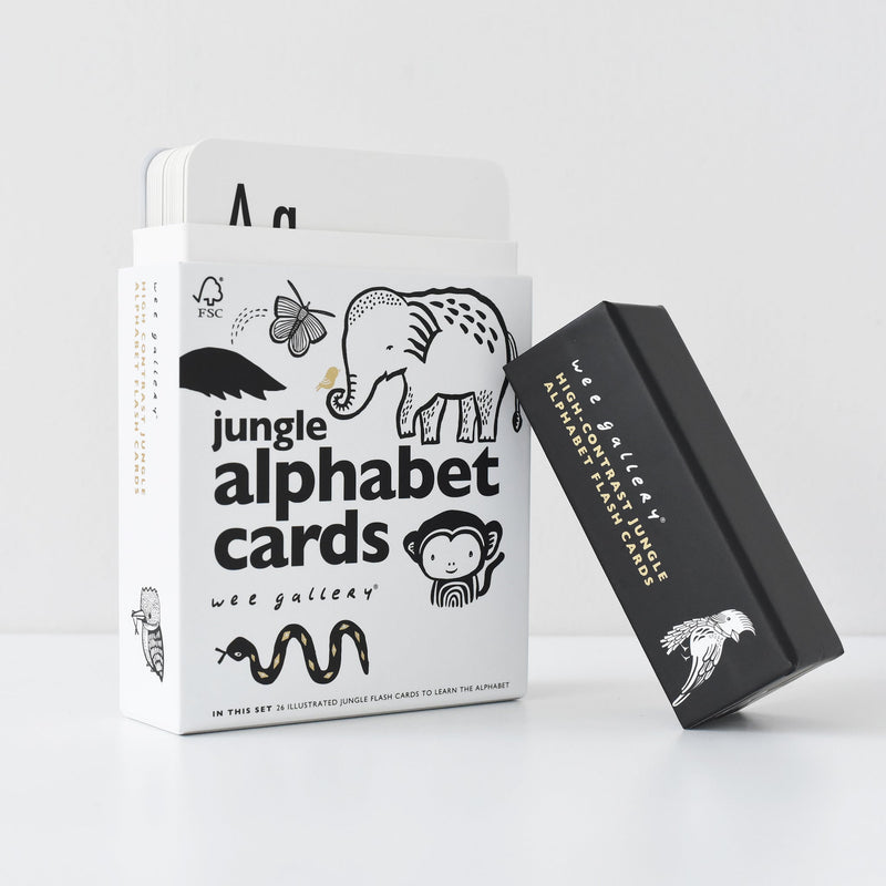 Jungle alphabet cards – early learning flashcards for toddlers