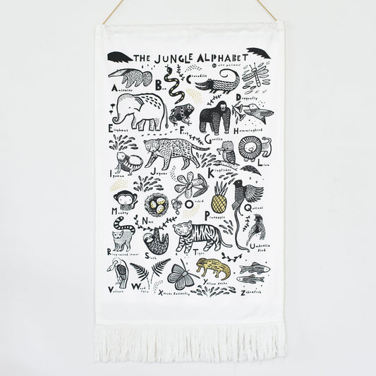 Jungle Alphabet Tapestry - The Nurturing Nook
