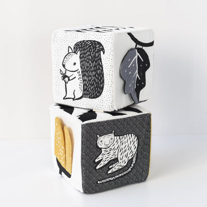Jungle animals soft block – sensory play for curious babies - The Nurturing Nook