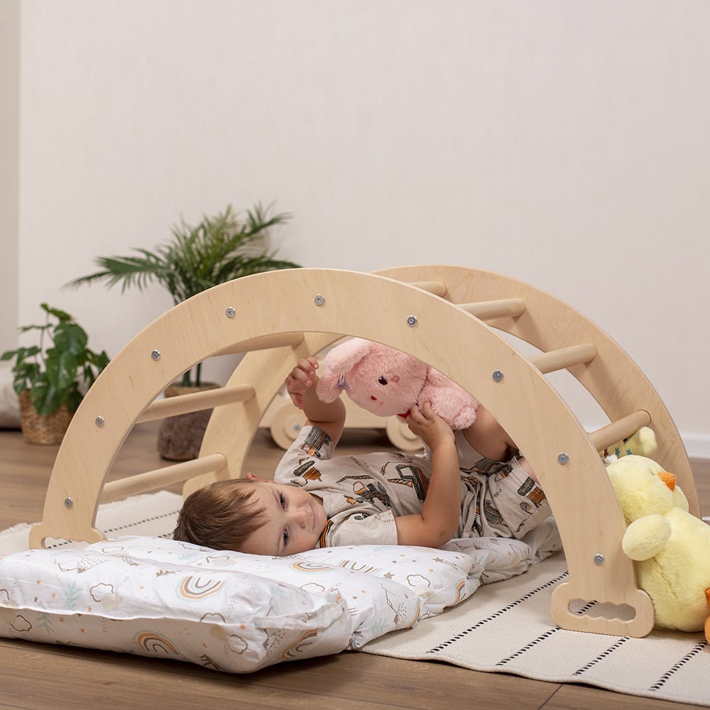 Large climbing arch – with pillow or tent - The Nurturing Nook