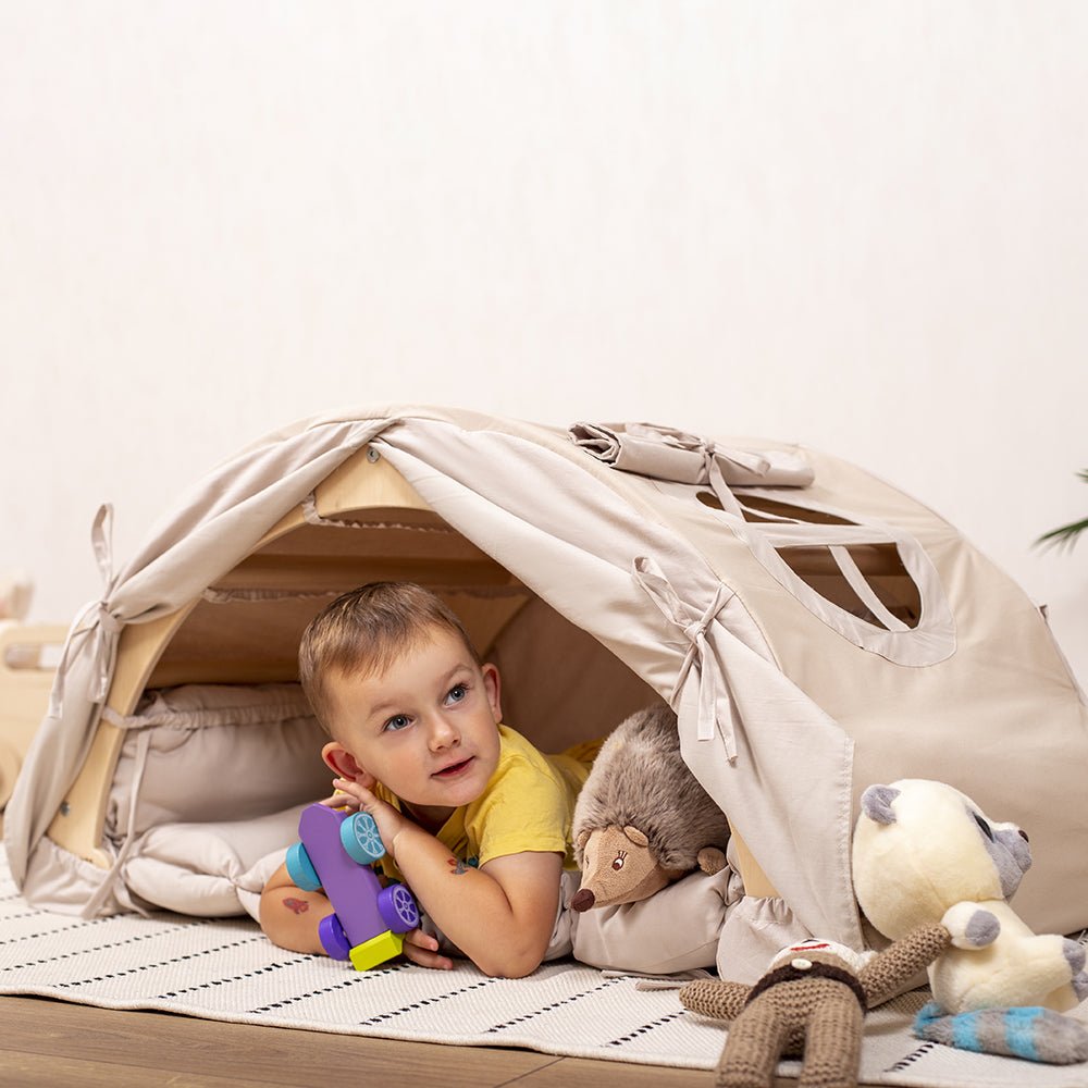 Large climbing arch – with pillow or tent - The Nurturing Nook