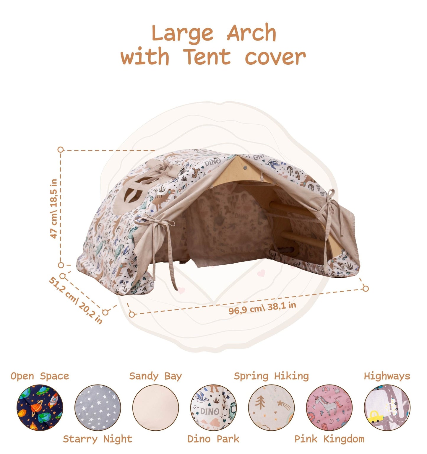 Large climbing arch – with pillow or tent - The Nurturing Nook