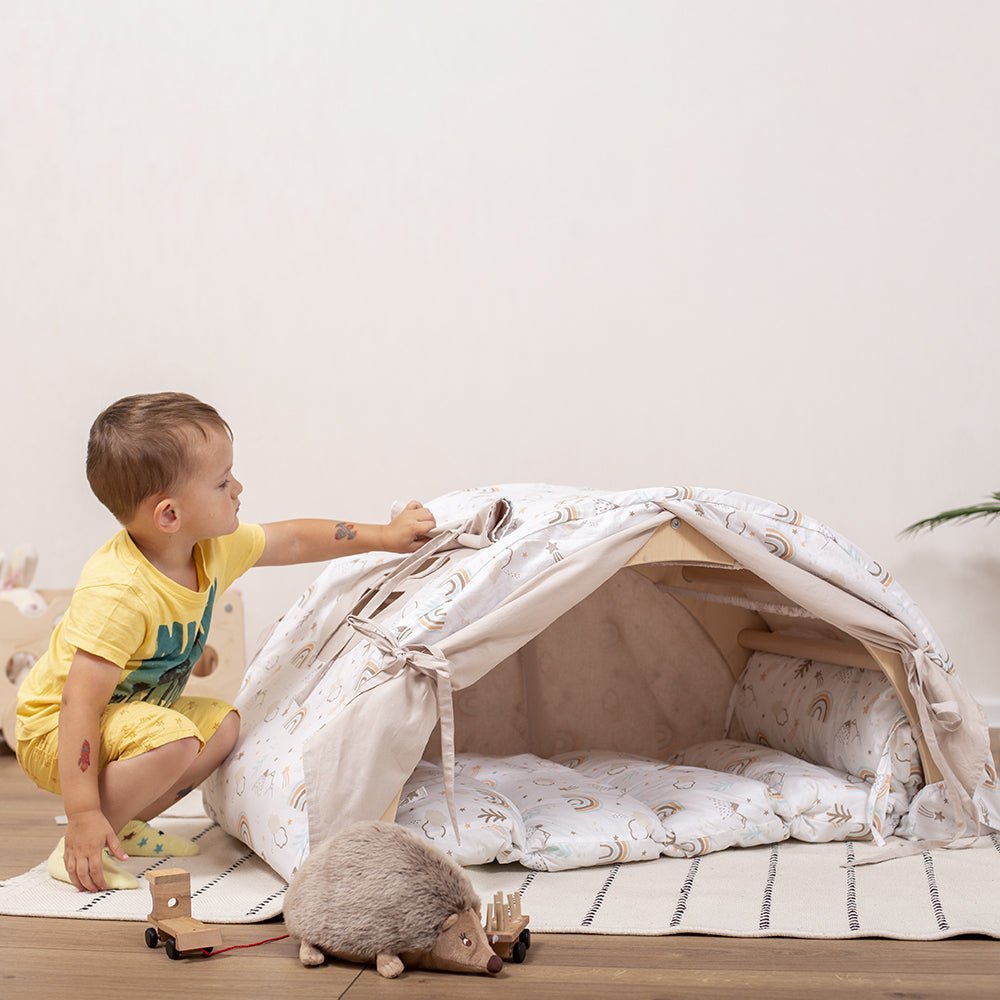 Large climbing arch – with pillow or tent - The Nurturing Nook