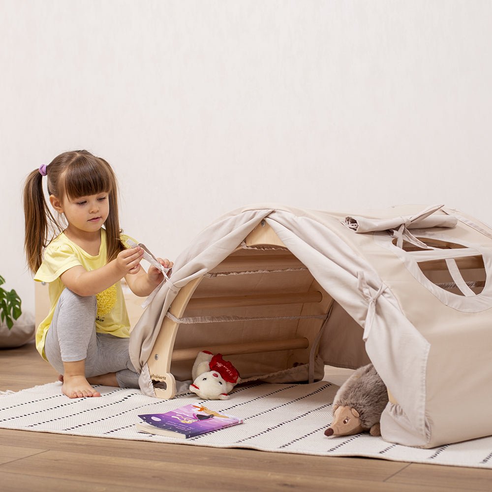 Large climbing arch – with pillow or tent - The Nurturing Nook