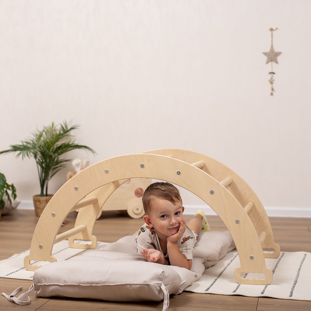 Large climbing arch – with pillow or tent - The Nurturing Nook