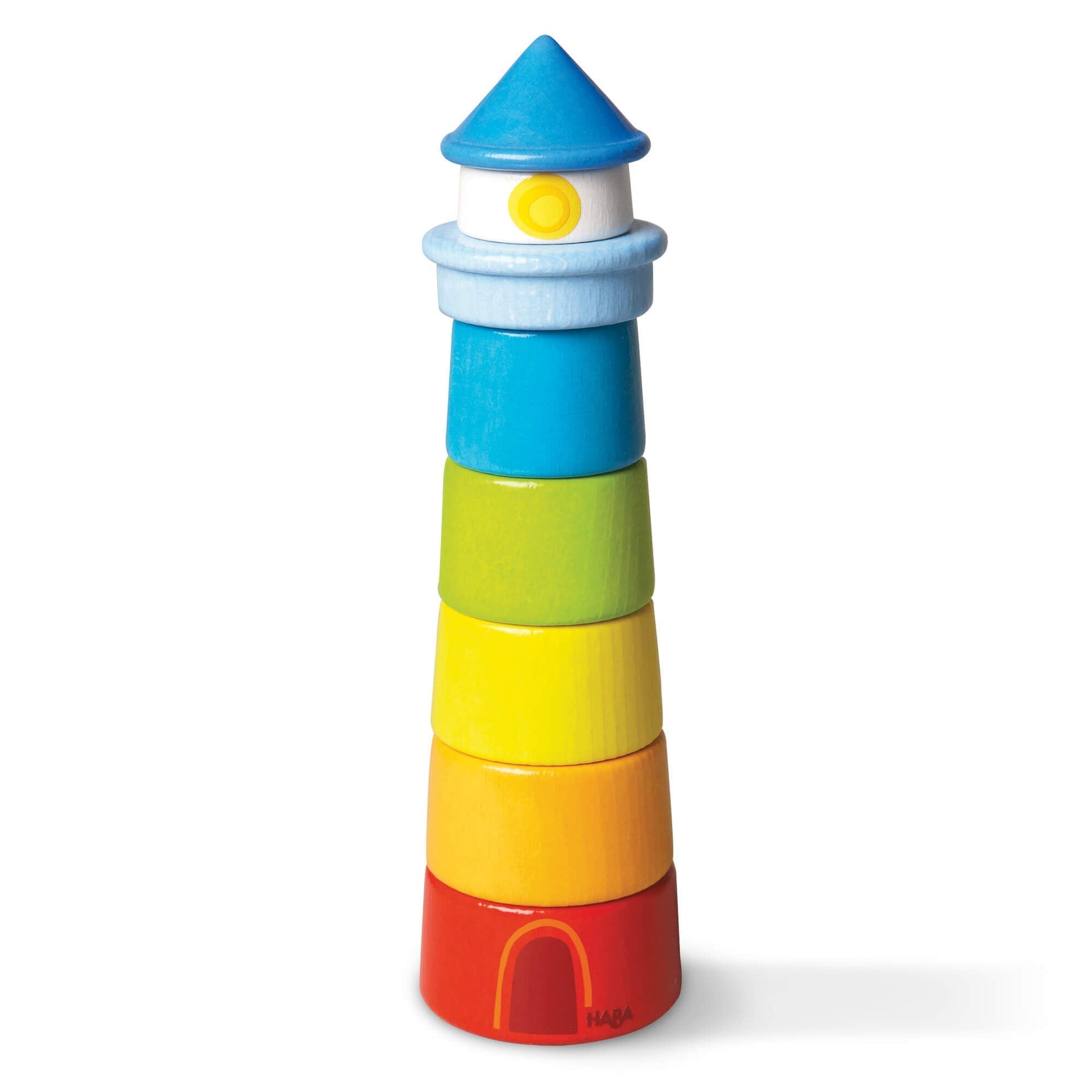 Lighthouse Wooden Rainbow Stacker - The Nurturing Nook