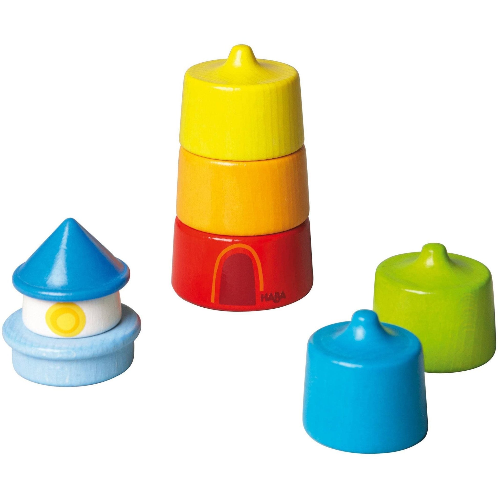 Lighthouse Wooden Rainbow Stacker - The Nurturing Nook