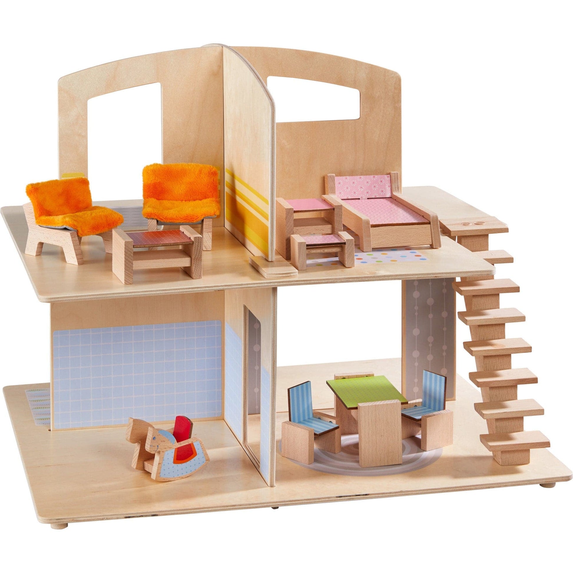 Little Friends Dollhouse Town Villa with Furniture - The Nurturing Nook