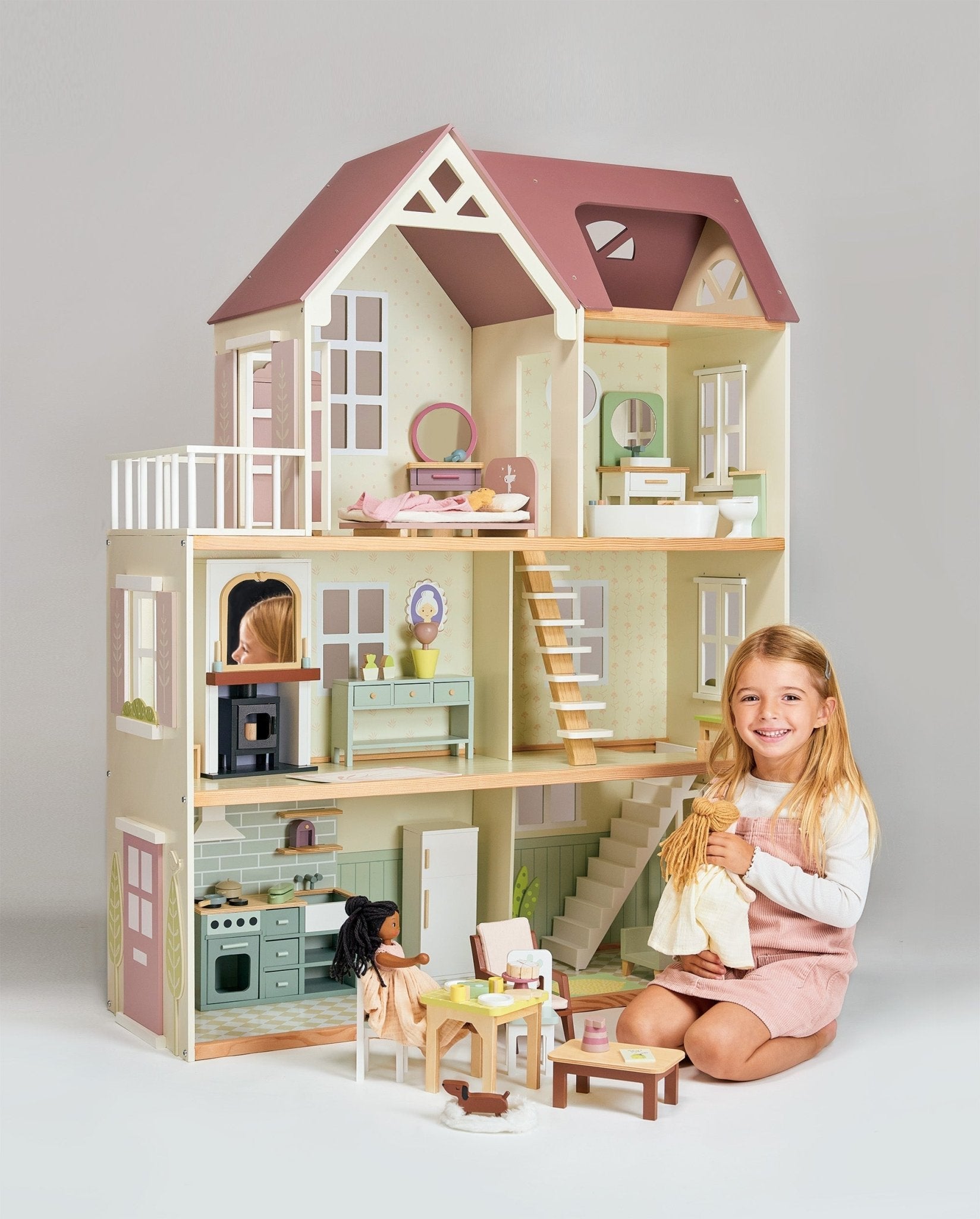 Lola Wooden Doll - The Nurturing Nook