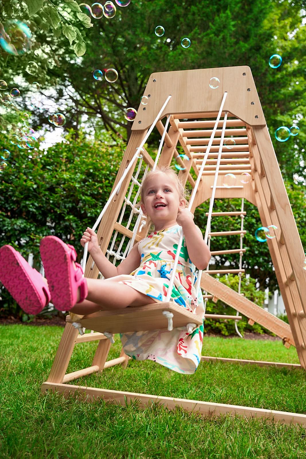 Magnolia 7 - in - 1 wooden playset - indoor & outdoor - The Nurturing Nook