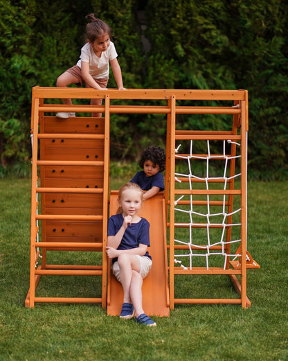 Magnolia 7 - in - 1 wooden playset - indoor & outdoor - The Nurturing Nook