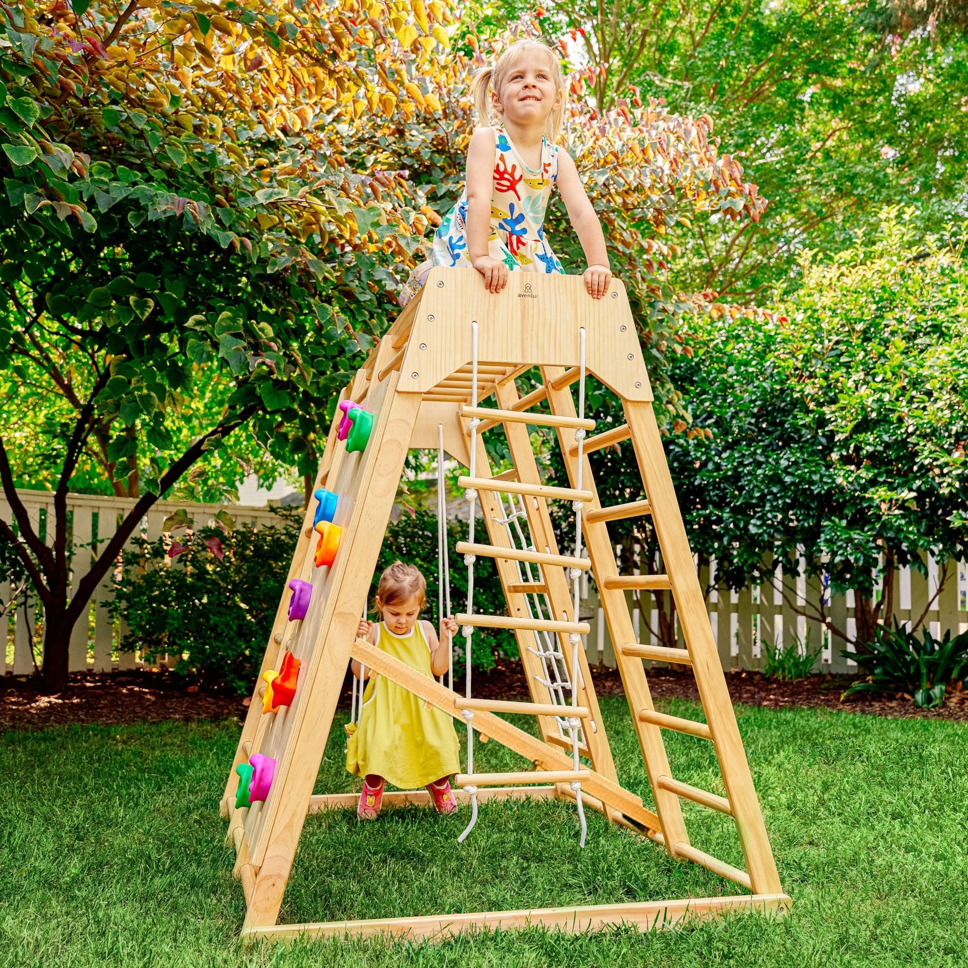Magnolia 7 - in - 1 wooden playset - indoor & outdoor - The Nurturing Nook