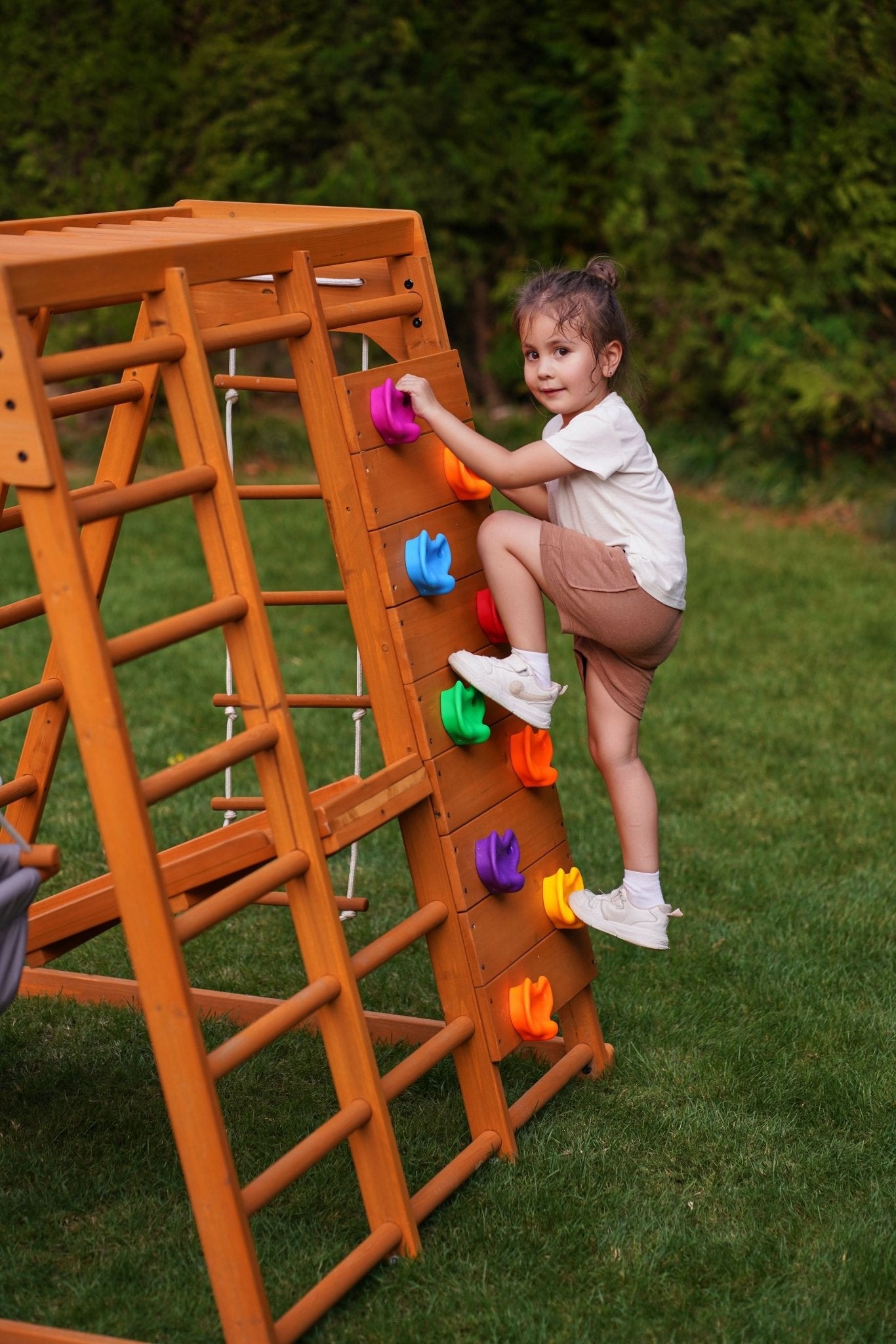 Magnolia 7 - in - 1 wooden playset - indoor & outdoor - The Nurturing Nook