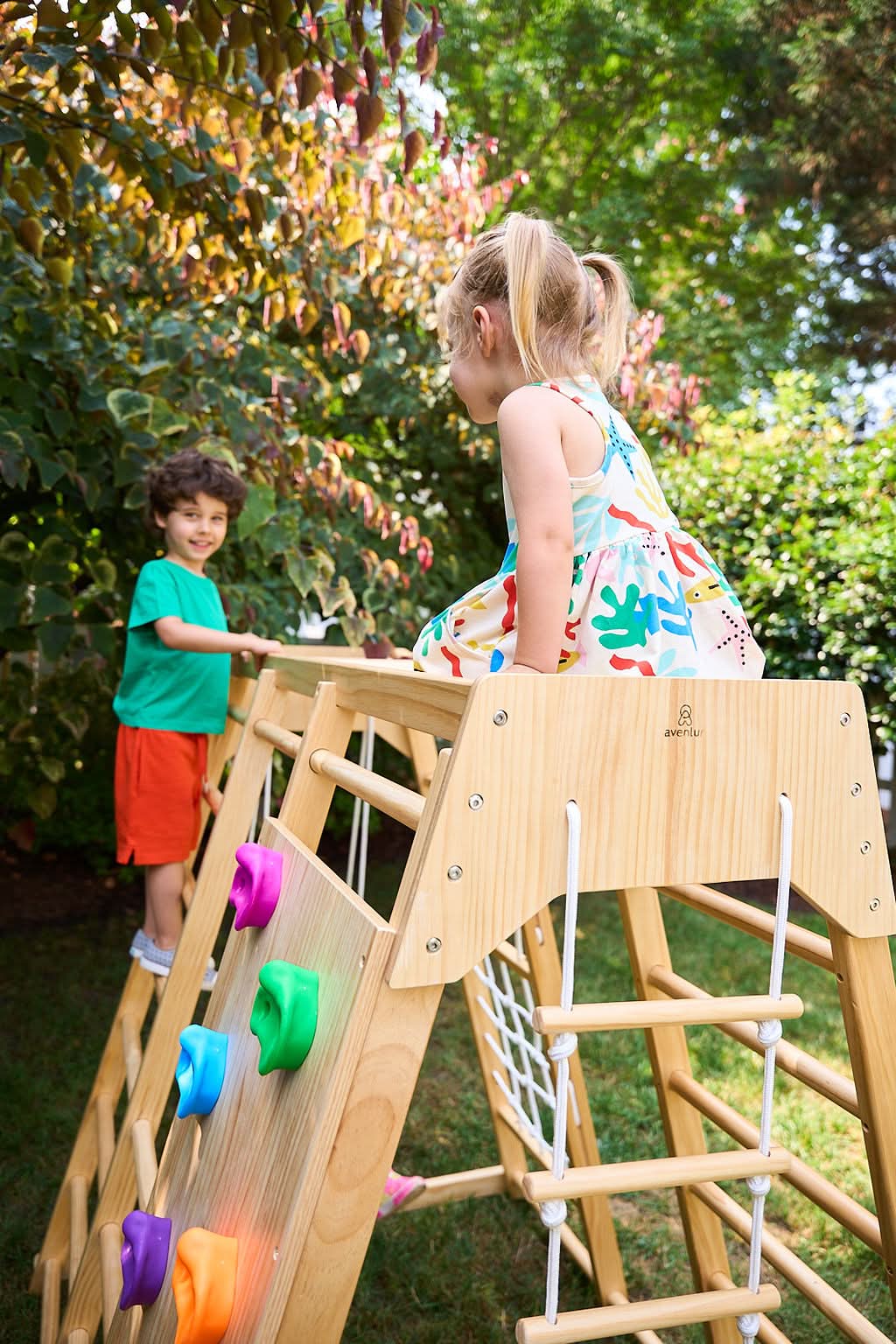 Magnolia 7 - in - 1 wooden playset - indoor & outdoor - The Nurturing Nook