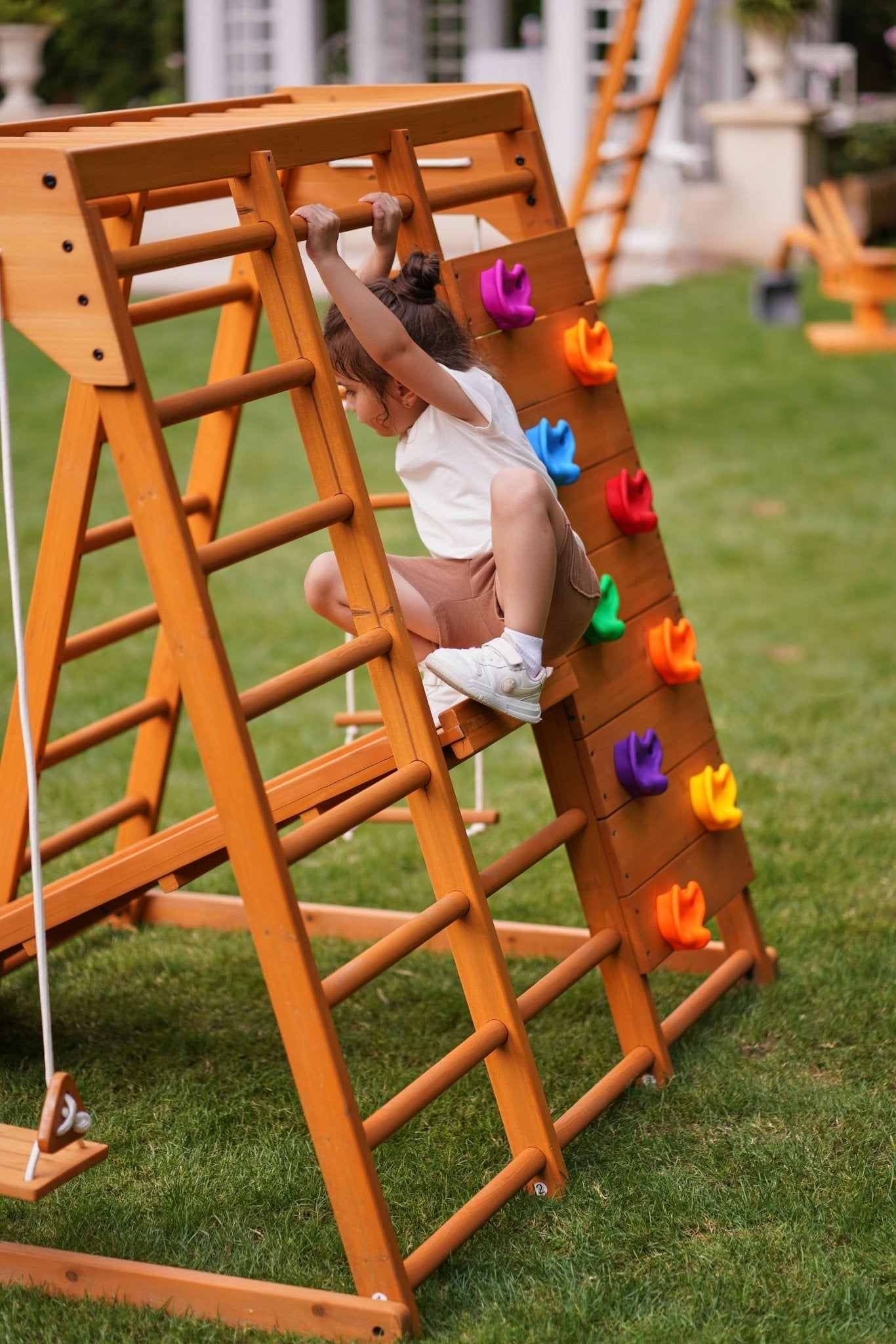 Magnolia 7 - in - 1 wooden playset - indoor & outdoor - The Nurturing Nook