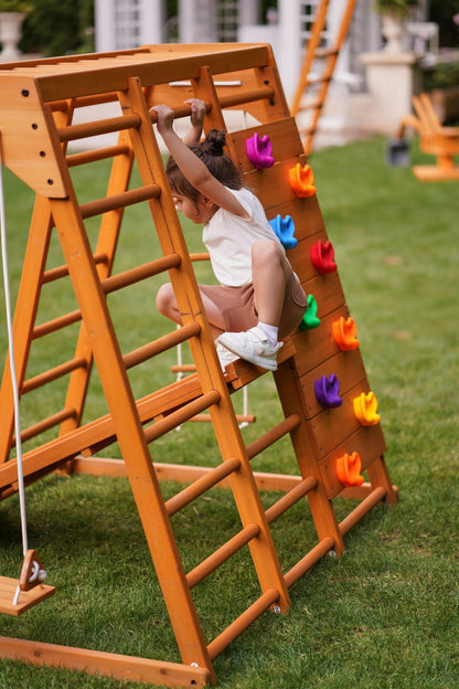 Magnolia 7 - in - 1 wooden playset - indoor & outdoor - The Nurturing Nook