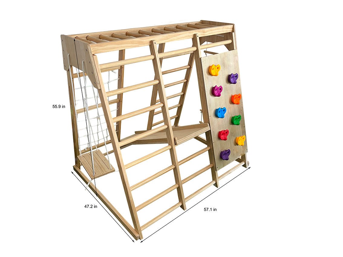 Magnolia 7 - in - 1 wooden playset - indoor & outdoor - The Nurturing Nook