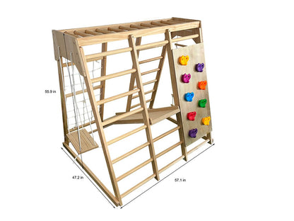 Magnolia 7 - in - 1 wooden playset - indoor & outdoor - The Nurturing Nook