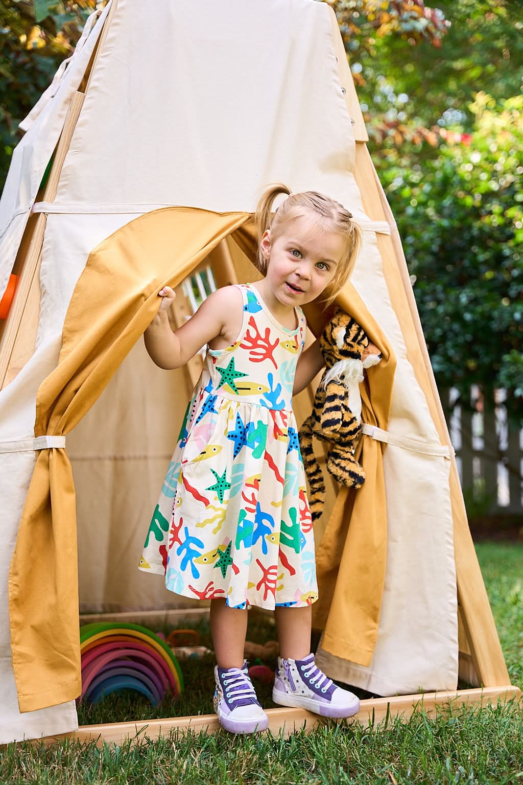 Magnolia 7 - in - 1 wooden playset - indoor & outdoor - The Nurturing Nook