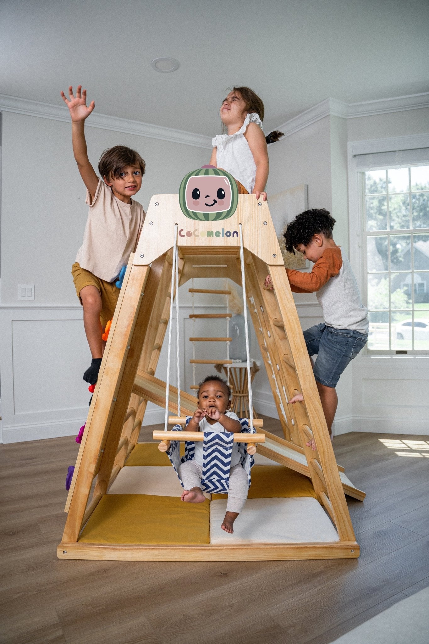 Magnolia Cocomelon - Real Wood 7 - in - 1 Playset - The Nurturing Nook