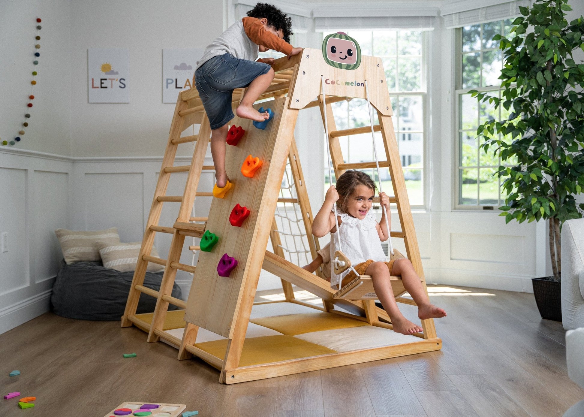 Magnolia Cocomelon - Real Wood 7 - in - 1 Playset - The Nurturing Nook