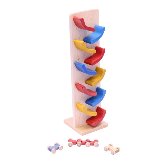 Mini wooden car roller toy – handmade
