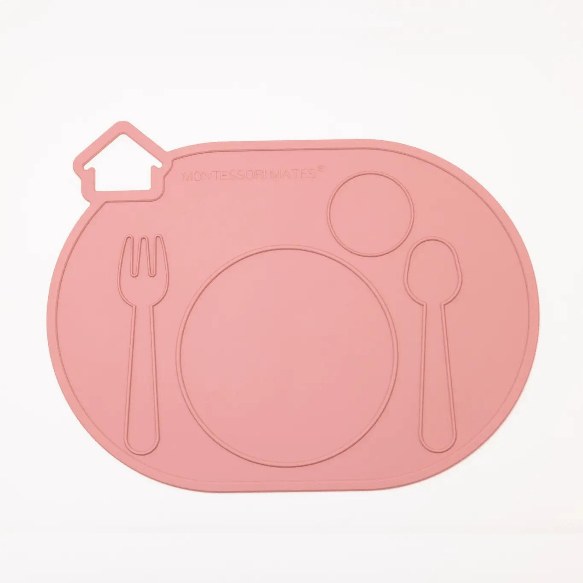 Mini non - slip feeding mat for toddlers - (dusty rose) - The Nurturing Nook