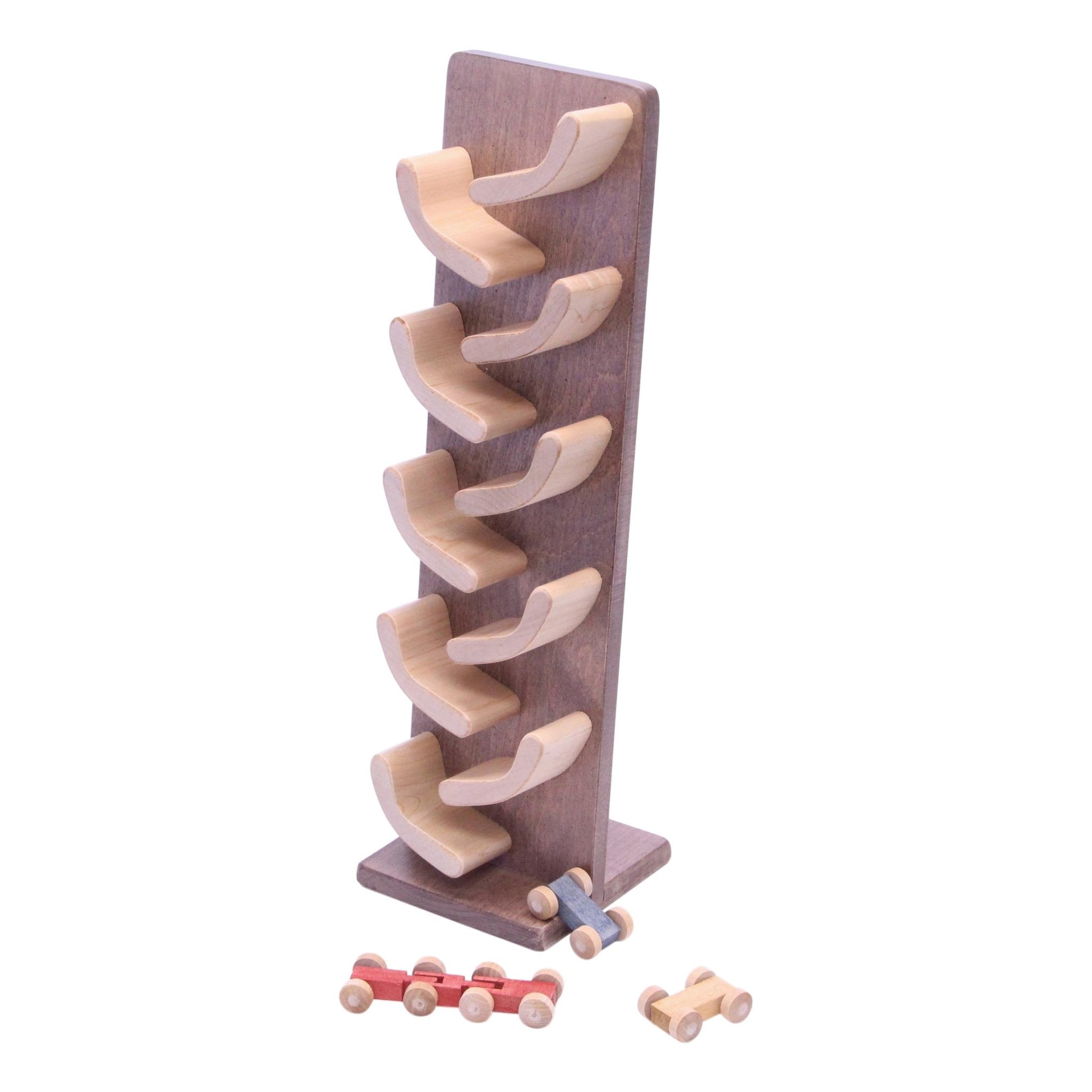 Mini wooden car roller toy – handmade - The Nurturing Nook