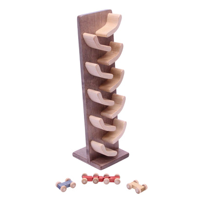 Mini wooden car roller toy – handmade - The Nurturing Nook
