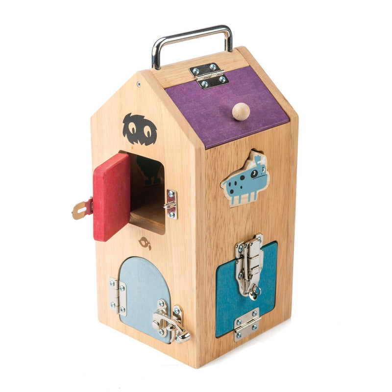 Tender Leaf wooden monster lock box toy for kids
