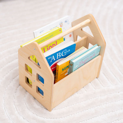 Dark Walnut Montessori Book Shelves