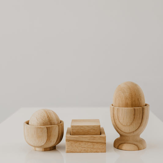 Montessori Egg, Ball, and Cube Set - The Nurturing Nook