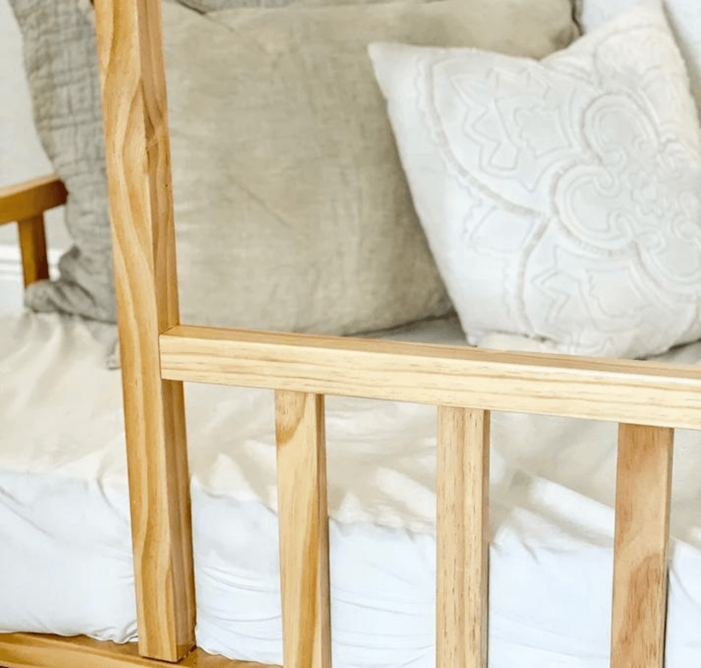 Montessori House Bed with Rails - The Nurturing Nook