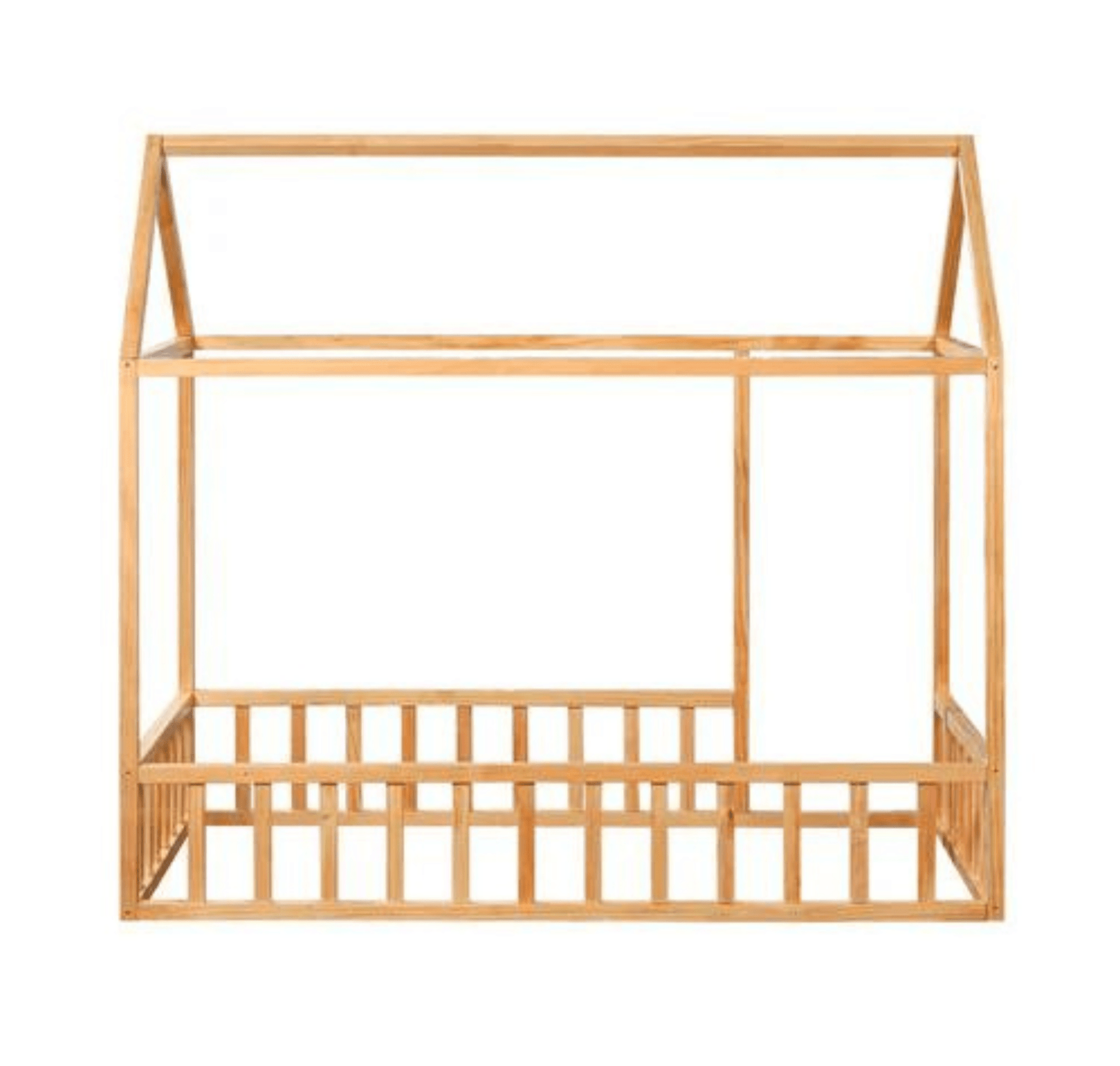 Montessori House Bed with Rails - The Nurturing Nook