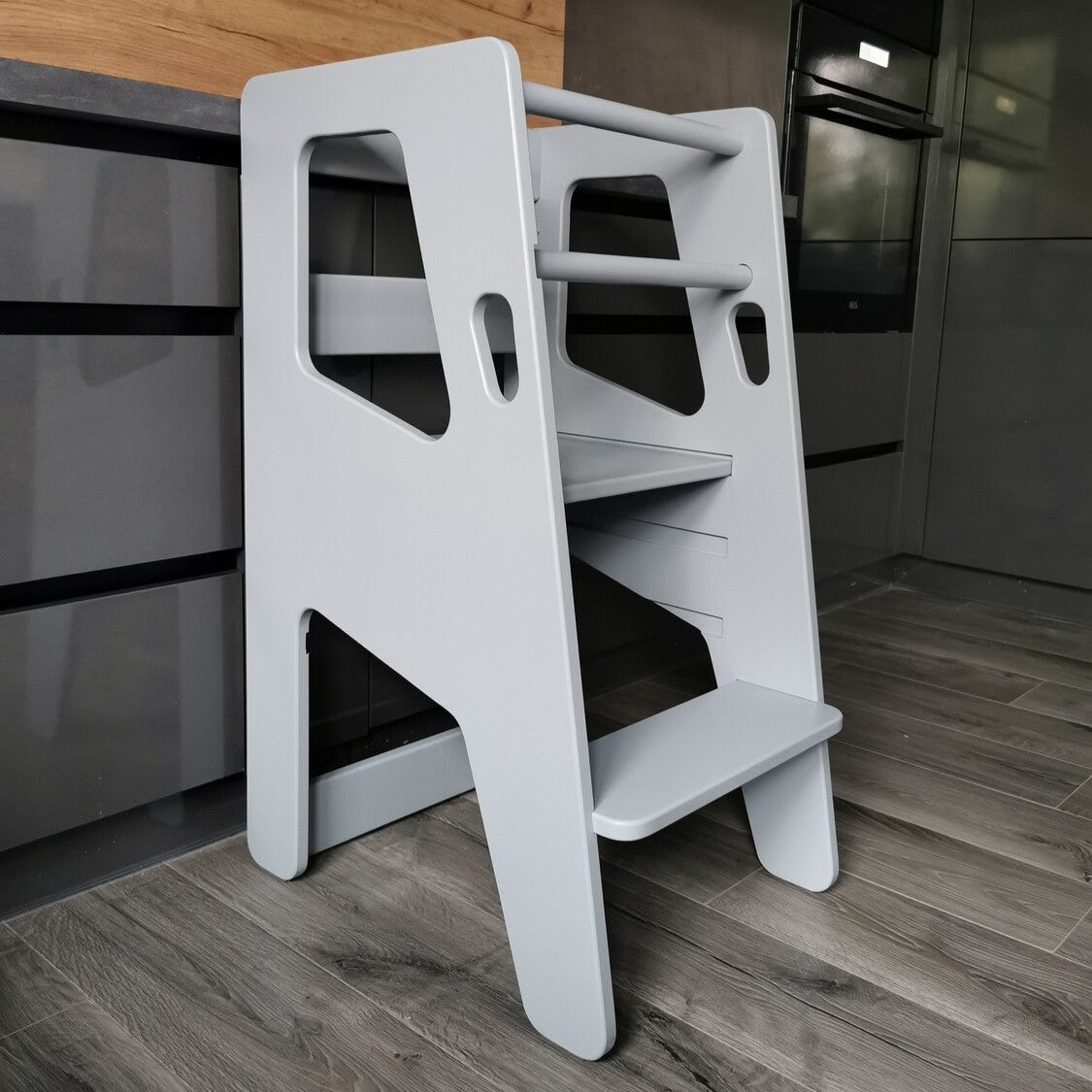 Montessori Learning Tower – Adjustable Wooden Toddler Tower - The Nurturing Nook