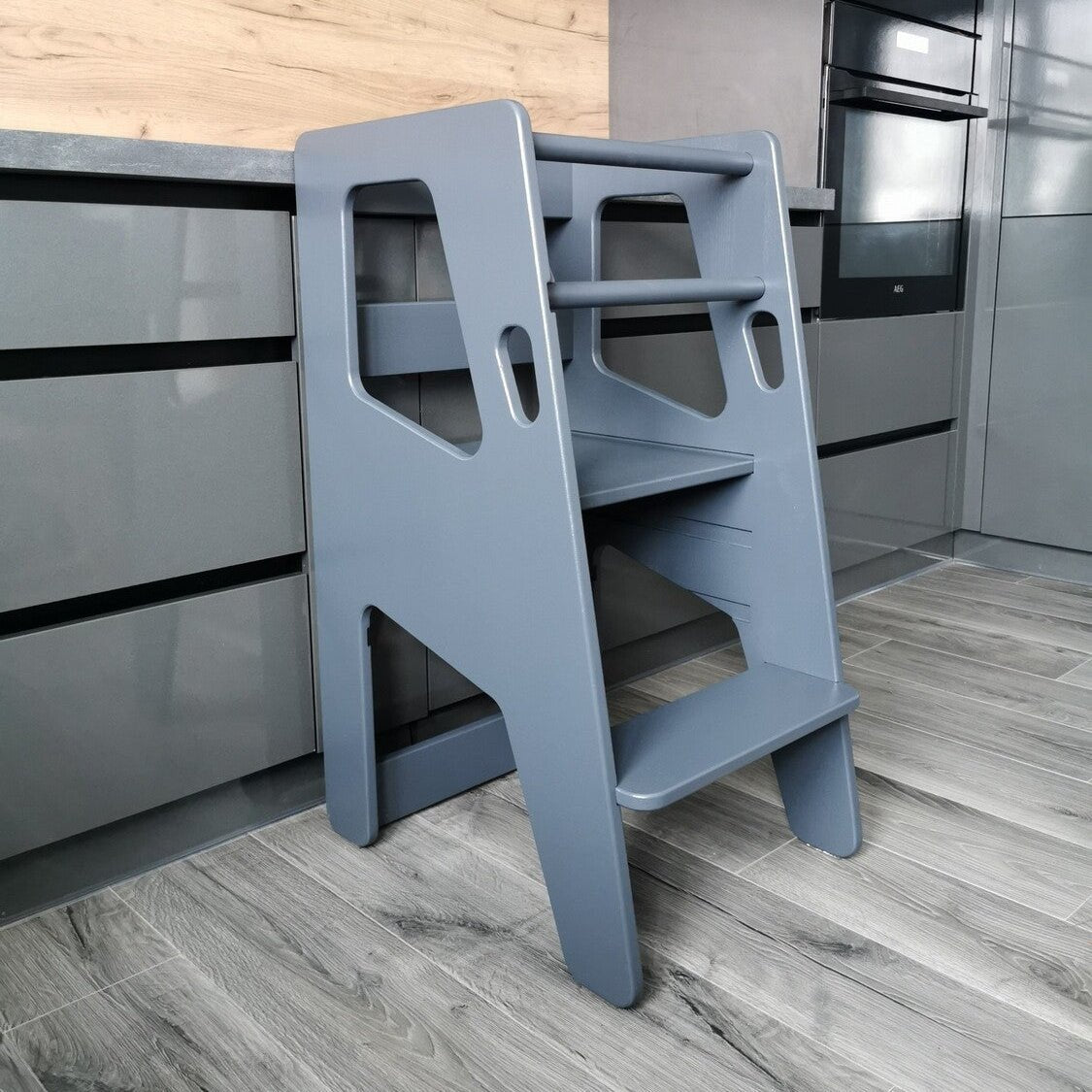 Montessori Learning Tower – Adjustable Wooden Toddler Tower - The Nurturing Nook