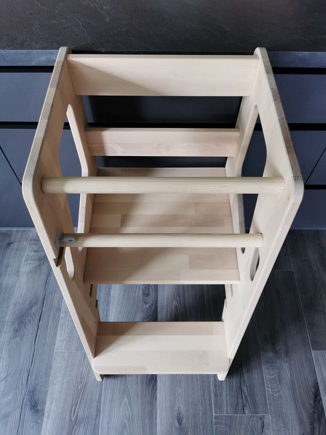 Montessori Learning Tower – Adjustable Wooden Toddler Tower - The Nurturing Nook