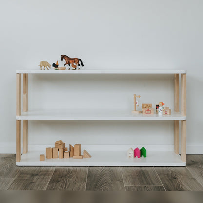 Montessori Modular Shelf for Kids - STRAIGHT - The Nurturing Nook