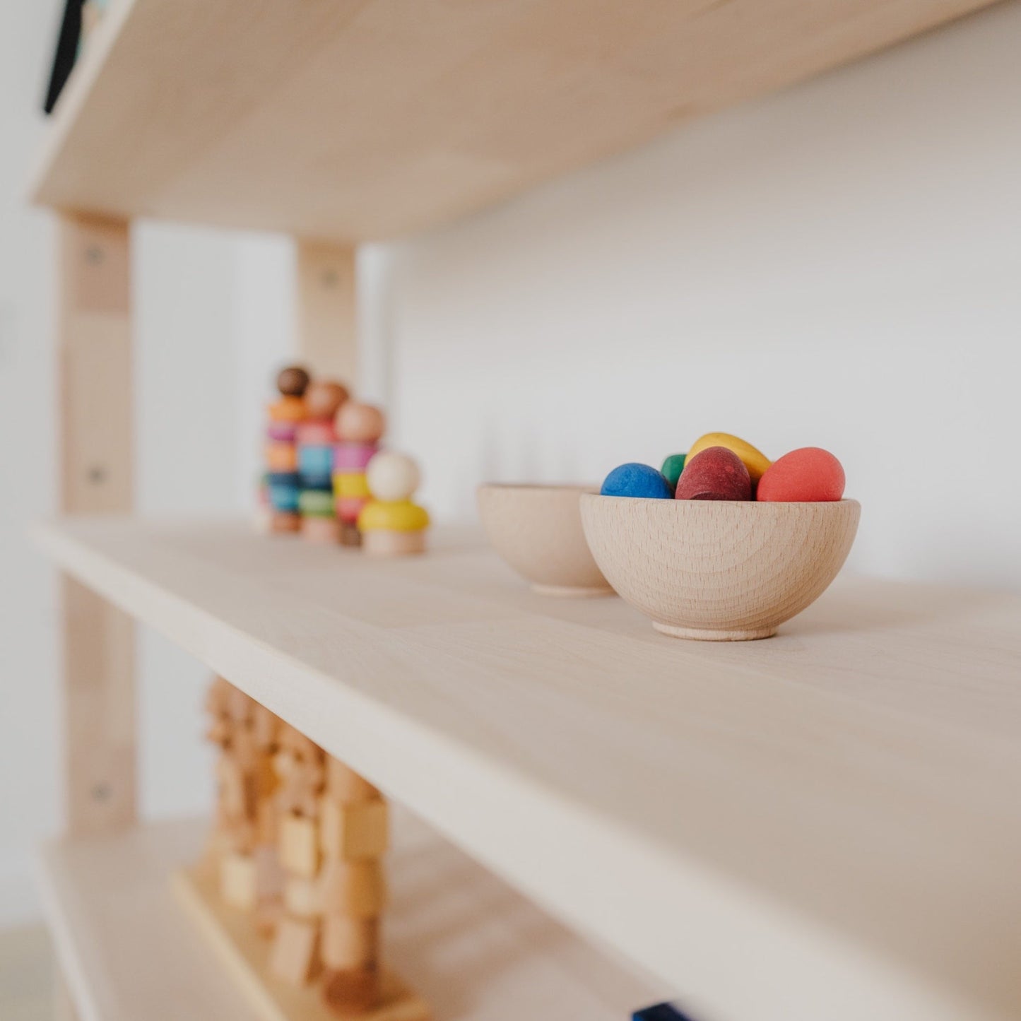 Montessori Modular Shelf for Kids - STRAIGHT - The Nurturing Nook