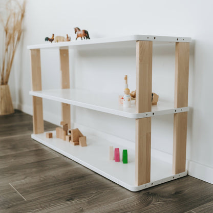 Montessori Modular Shelf for Kids - STRAIGHT - The Nurturing Nook
