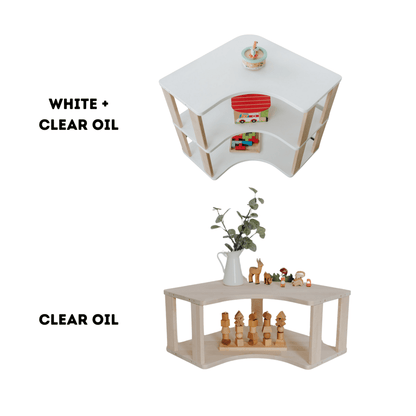 Montessori Modular Shelf for Kids - STRAIGHT - The Nurturing Nook