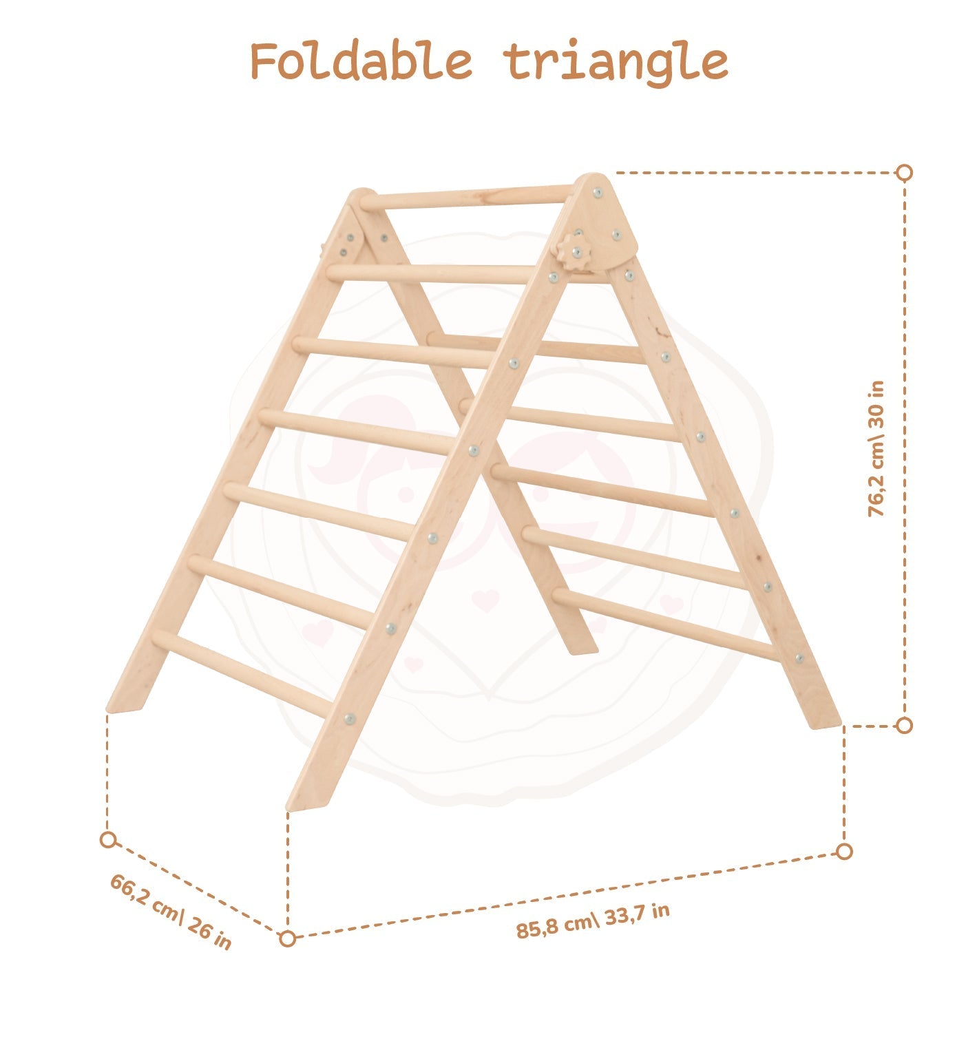 Montessori triangle climber set – with arch & ramp - The Nurturing Nook