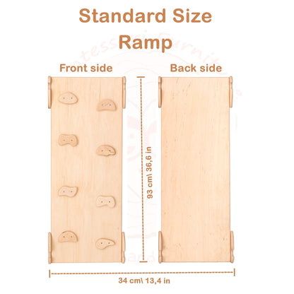 Montessori triangle climber set – with arch & ramp - The Nurturing Nook