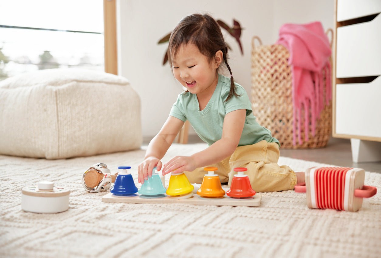 Montessori wooden music set for toddlers - The Nurturing Nook