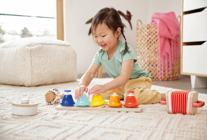 Montessori wooden music set for toddlers - The Nurturing Nook