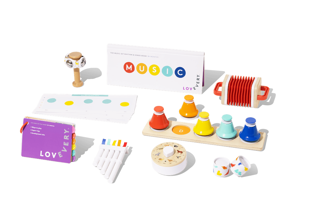 Montessori wooden music set for toddlers - The Nurturing Nook