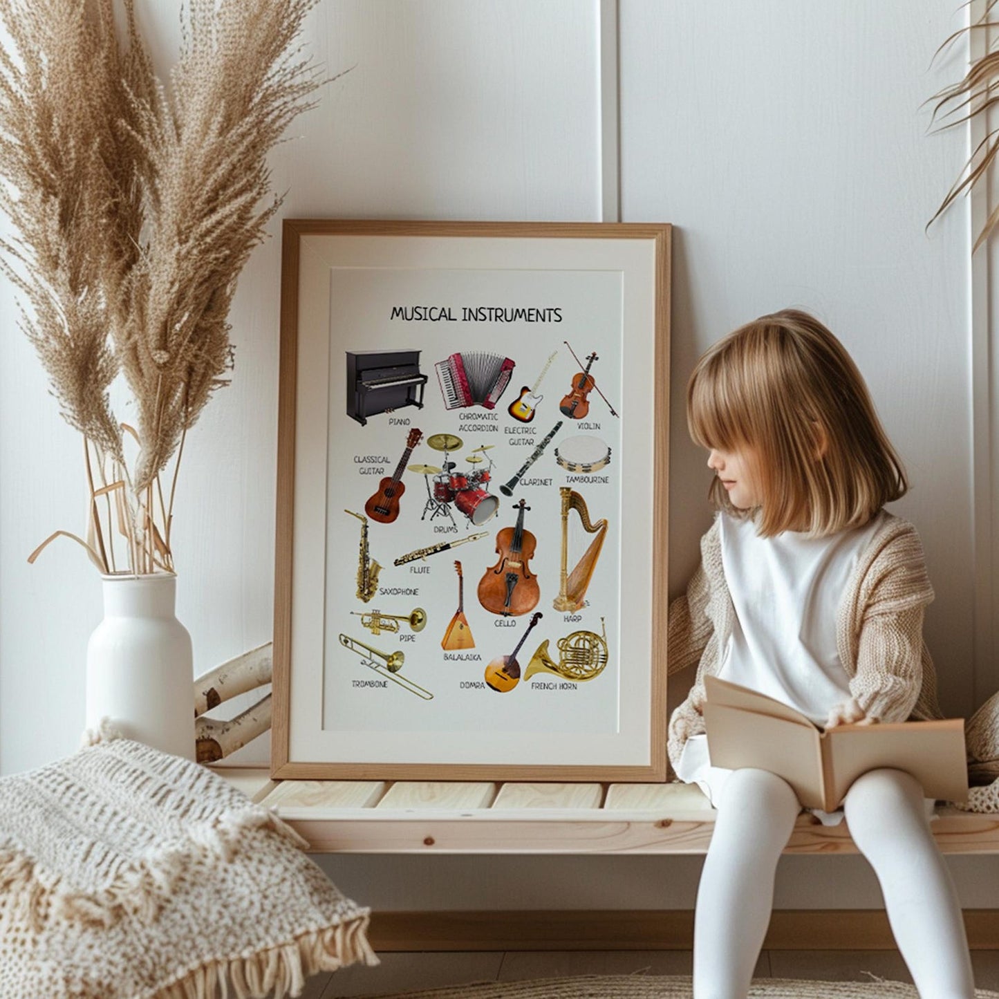 Musical Instruments Poster - Montessori Educational Wall Art for Homeschool, Nursery & Classroom Decor | Digital Download - The Nurturing Nook