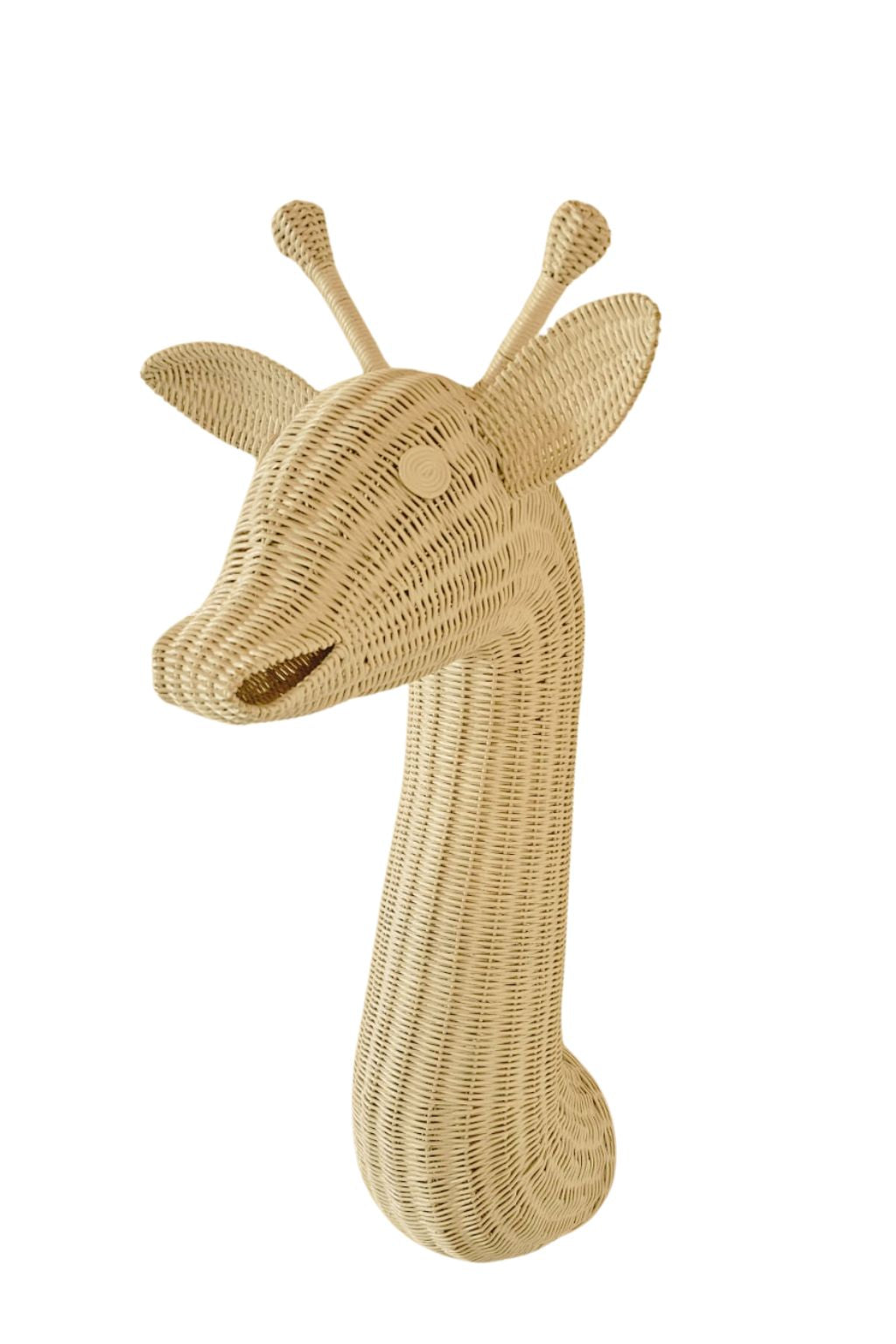 Rattan Giraffe Wall Decor – Boho Nursery & Kids Room Wall Art | Handmade Safari Animal Decor