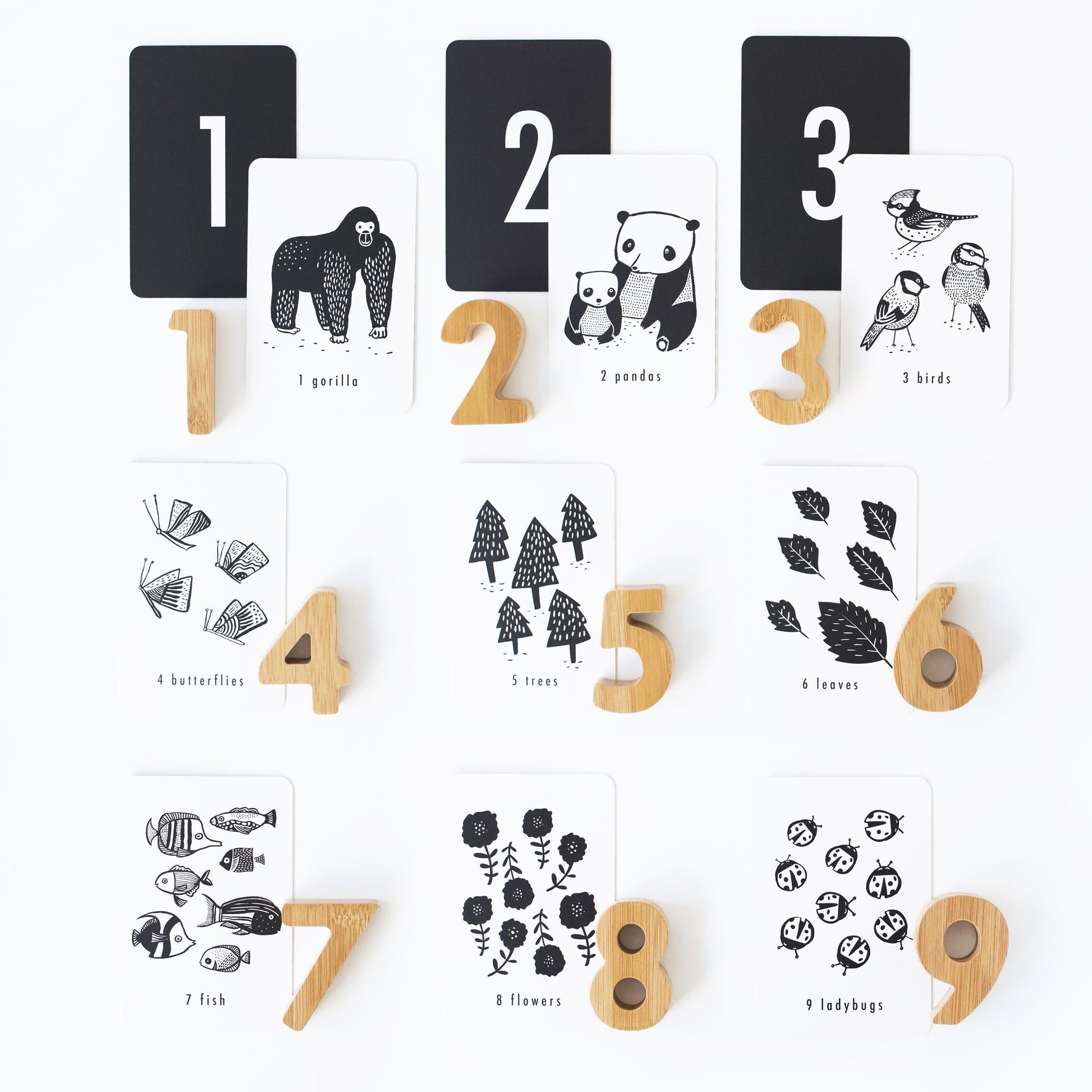Nature number cards - The Nurturing Nook